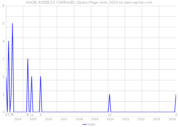 ANGEL RODELGO CORRALES, (Spain) Page visits 2024 