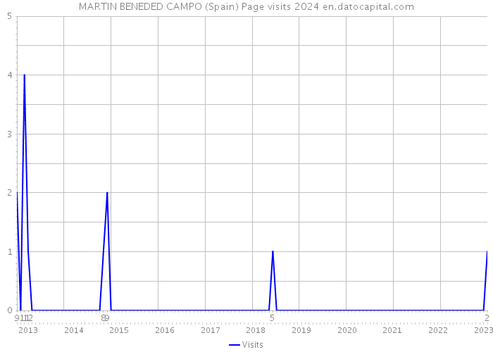 MARTIN BENEDED CAMPO (Spain) Page visits 2024 