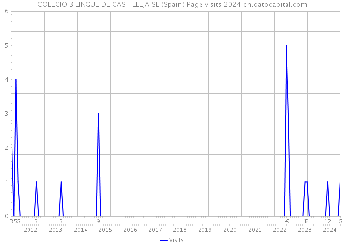 COLEGIO BILINGUE DE CASTILLEJA SL (Spain) Page visits 2024 
