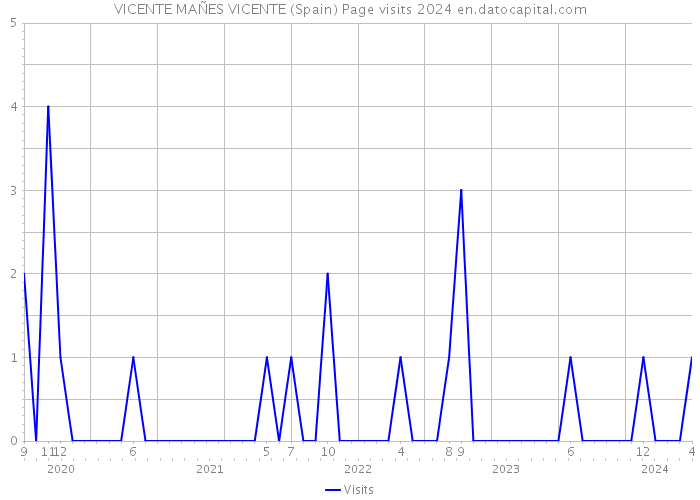 VICENTE MAÑES VICENTE (Spain) Page visits 2024 