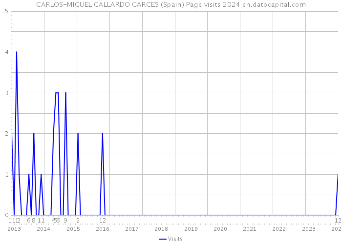 CARLOS-MIGUEL GALLARDO GARCES (Spain) Page visits 2024 