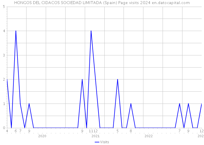 HONGOS DEL CIDACOS SOCIEDAD LIMITADA (Spain) Page visits 2024 