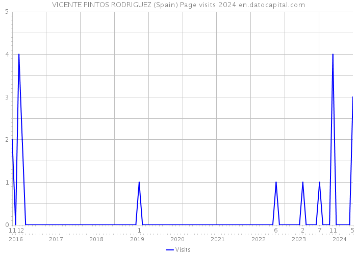 VICENTE PINTOS RODRIGUEZ (Spain) Page visits 2024 