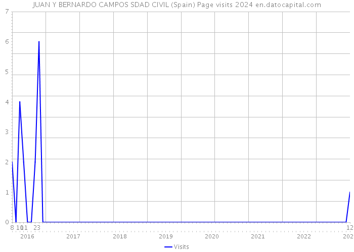 JUAN Y BERNARDO CAMPOS SDAD CIVIL (Spain) Page visits 2024 