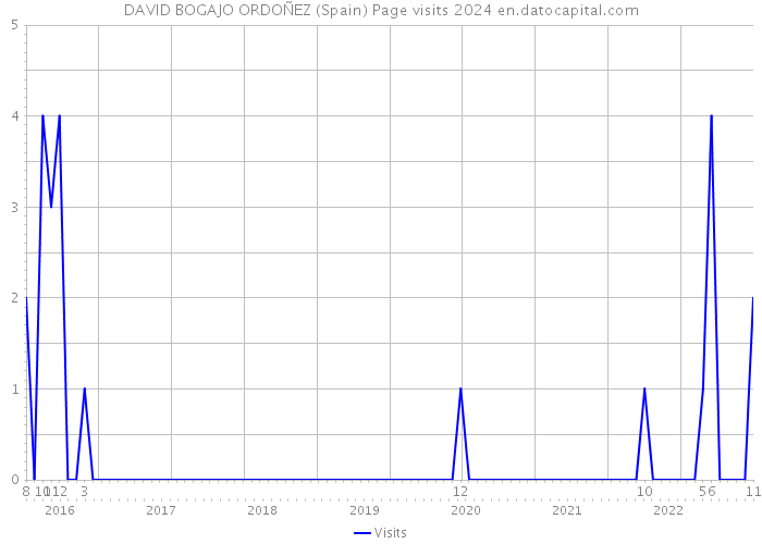 DAVID BOGAJO ORDOÑEZ (Spain) Page visits 2024 