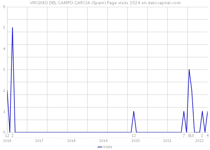 VIRGINIO DEL CAMPO GARCIA (Spain) Page visits 2024 