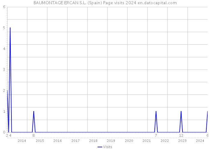 BAUMONTAGE ERCAN S.L. (Spain) Page visits 2024 