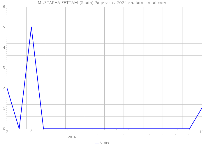 MUSTAPHA FETTAHI (Spain) Page visits 2024 