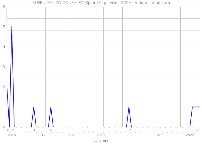 RUBEN PANIZO GONZALEZ (Spain) Page visits 2024 
