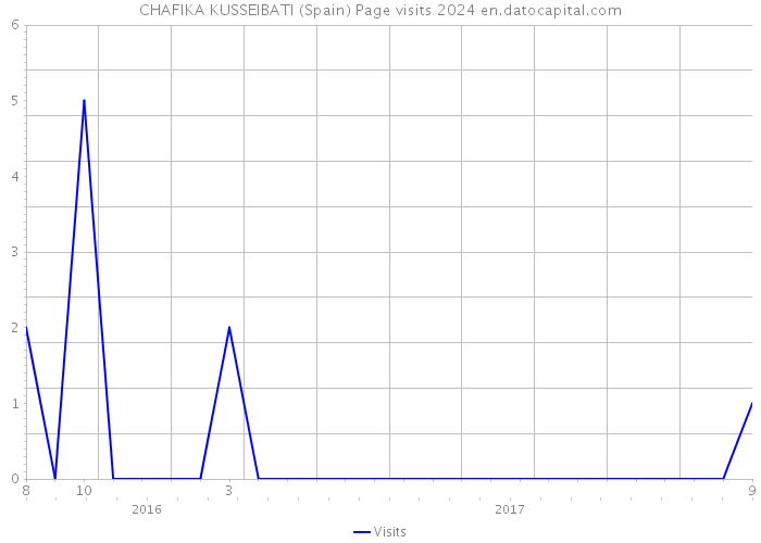 CHAFIKA KUSSEIBATI (Spain) Page visits 2024 