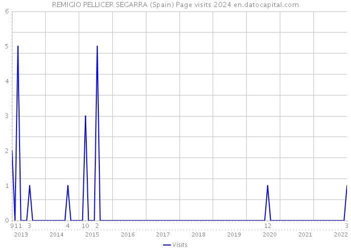 REMIGIO PELLICER SEGARRA (Spain) Page visits 2024 