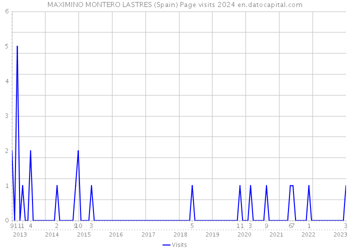 MAXIMINO MONTERO LASTRES (Spain) Page visits 2024 