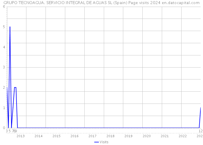 GRUPO TECNOAGUA. SERVICIO INTEGRAL DE AGUAS SL (Spain) Page visits 2024 