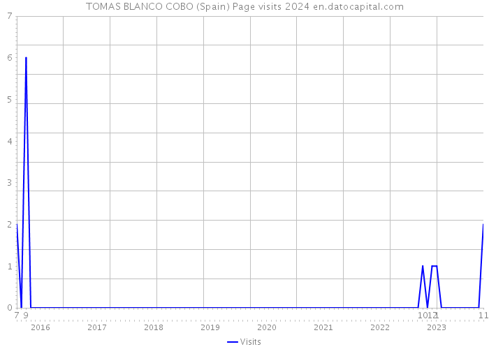 TOMAS BLANCO COBO (Spain) Page visits 2024 