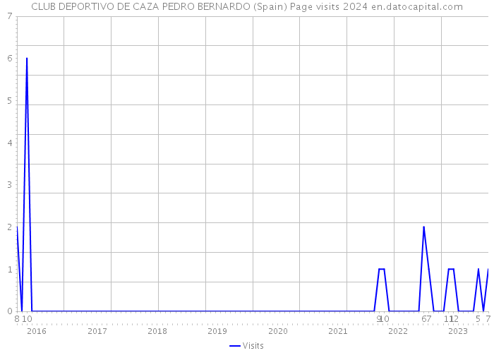 CLUB DEPORTIVO DE CAZA PEDRO BERNARDO (Spain) Page visits 2024 
