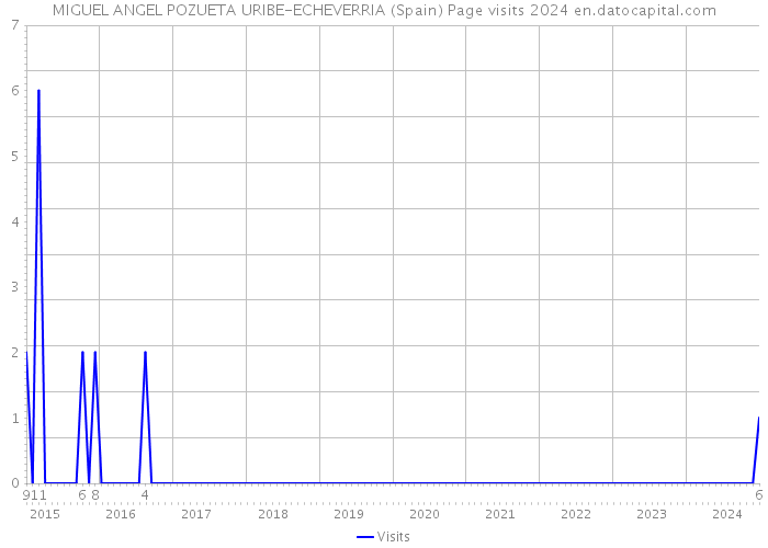 MIGUEL ANGEL POZUETA URIBE-ECHEVERRIA (Spain) Page visits 2024 