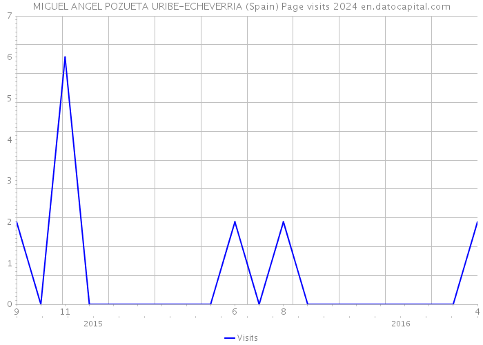 MIGUEL ANGEL POZUETA URIBE-ECHEVERRIA (Spain) Page visits 2024 
