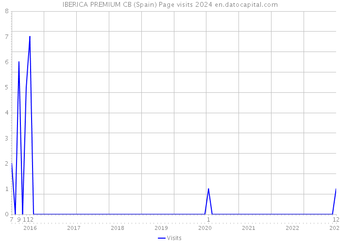IBERICA PREMIUM CB (Spain) Page visits 2024 