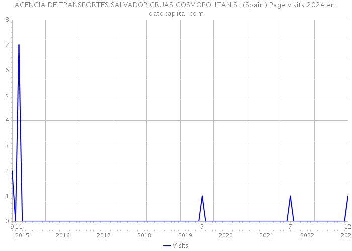 AGENCIA DE TRANSPORTES SALVADOR GRUAS COSMOPOLITAN SL (Spain) Page visits 2024 