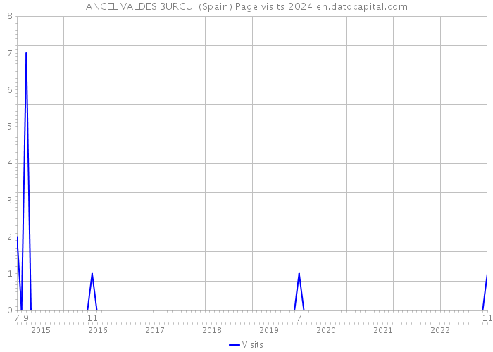 ANGEL VALDES BURGUI (Spain) Page visits 2024 