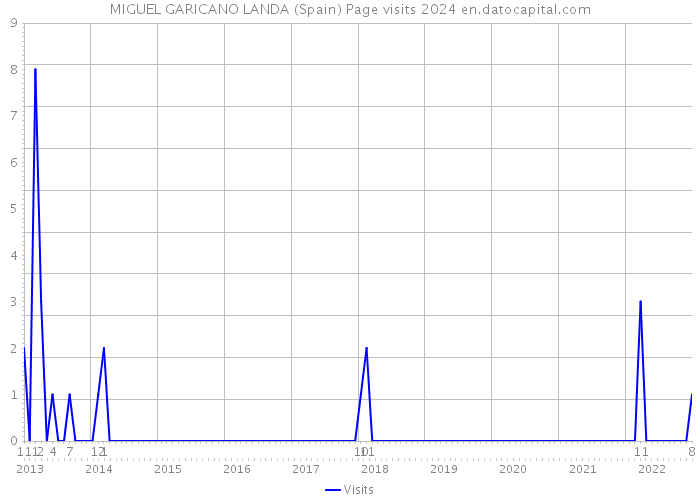 MIGUEL GARICANO LANDA (Spain) Page visits 2024 