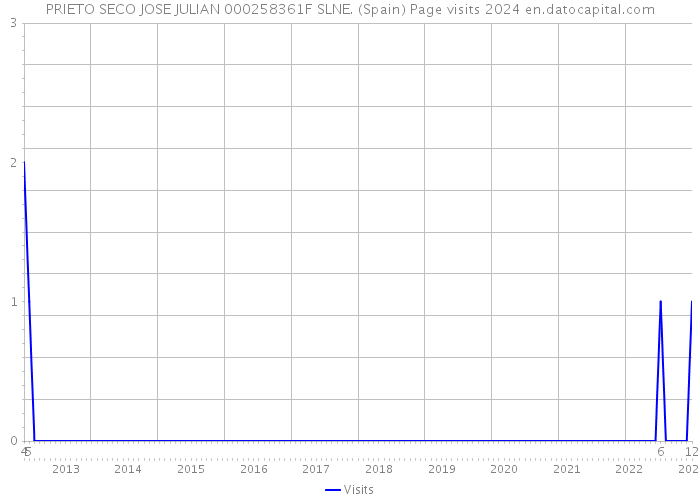 PRIETO SECO JOSE JULIAN 000258361F SLNE. (Spain) Page visits 2024 