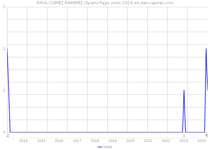 RAUL GOMEZ RAMIREZ (Spain) Page visits 2024 