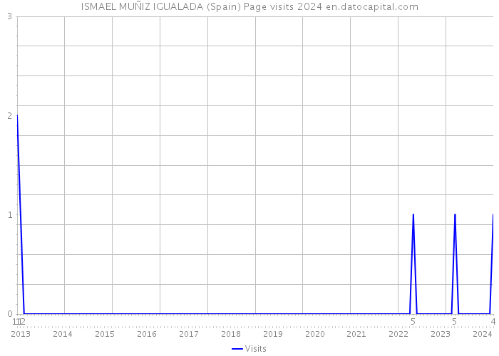 ISMAEL MUÑIZ IGUALADA (Spain) Page visits 2024 