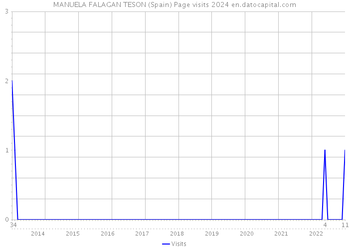 MANUELA FALAGAN TESON (Spain) Page visits 2024 