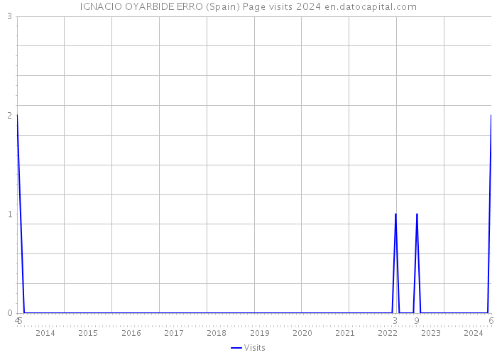 IGNACIO OYARBIDE ERRO (Spain) Page visits 2024 