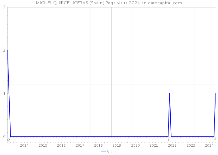 MIGUEL QUIRCE LICERAS (Spain) Page visits 2024 