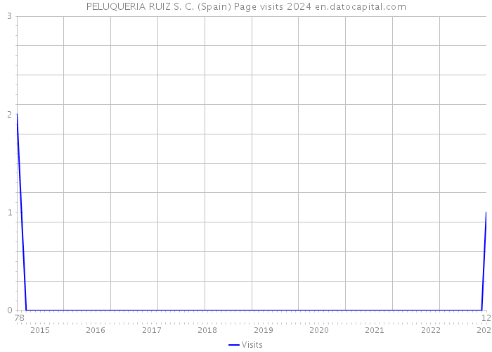 PELUQUERIA RUIZ S. C. (Spain) Page visits 2024 