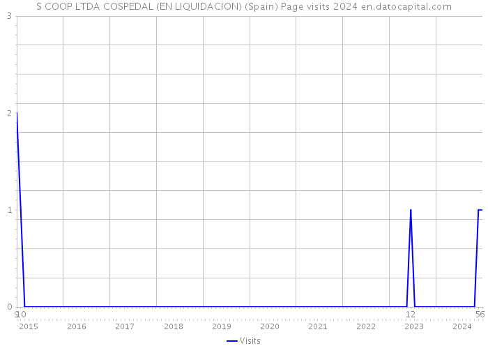 S COOP LTDA COSPEDAL (EN LIQUIDACION) (Spain) Page visits 2024 