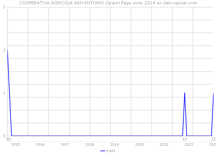 COOPERATIVA AGRICOLA SAN ANTONIO (Spain) Page visits 2024 