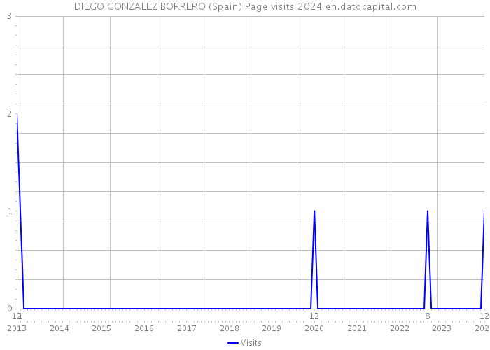DIEGO GONZALEZ BORRERO (Spain) Page visits 2024 