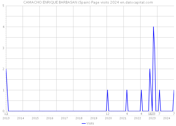 CAMACHO ENRIQUE BARBASAN (Spain) Page visits 2024 