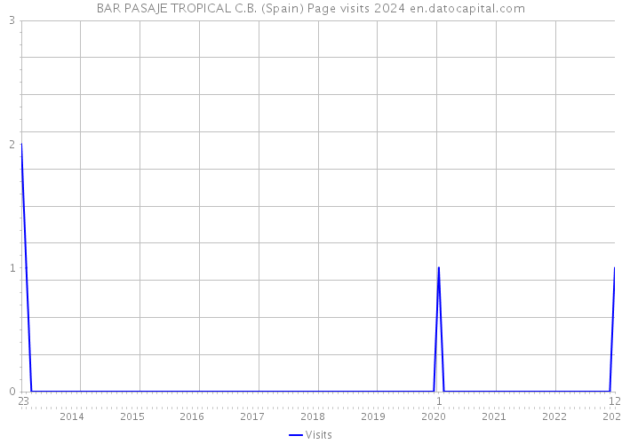 BAR PASAJE TROPICAL C.B. (Spain) Page visits 2024 