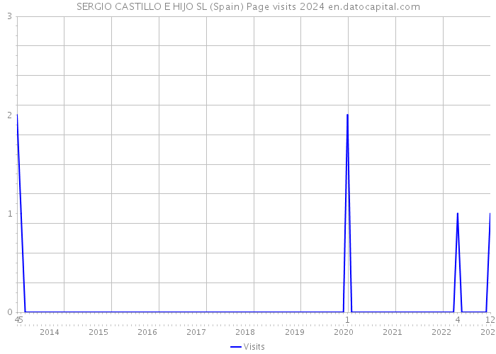 SERGIO CASTILLO E HIJO SL (Spain) Page visits 2024 