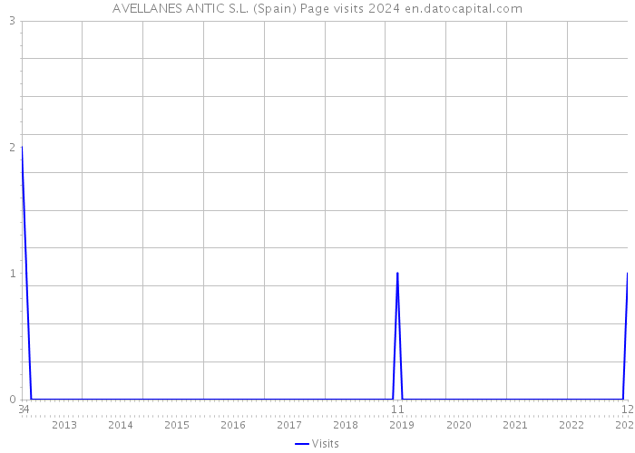 AVELLANES ANTIC S.L. (Spain) Page visits 2024 