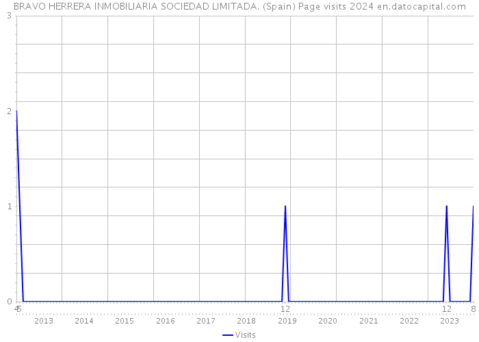 BRAVO HERRERA INMOBILIARIA SOCIEDAD LIMITADA. (Spain) Page visits 2024 