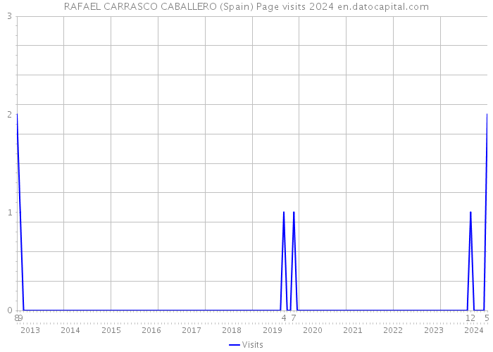 RAFAEL CARRASCO CABALLERO (Spain) Page visits 2024 