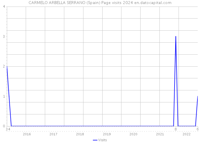 CARMELO ARBELLA SERRANO (Spain) Page visits 2024 