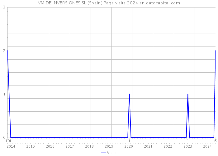 VM DE INVERSIONES SL (Spain) Page visits 2024 