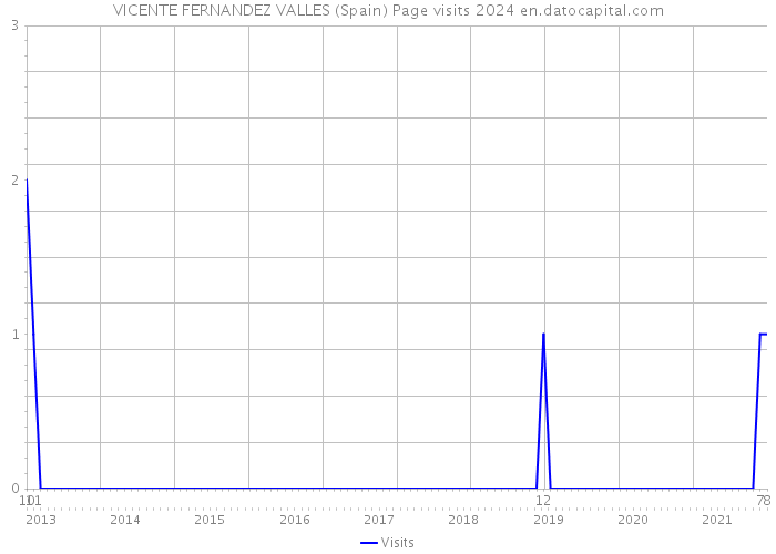 VICENTE FERNANDEZ VALLES (Spain) Page visits 2024 