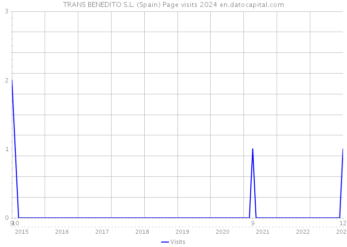 TRANS BENEDITO S.L. (Spain) Page visits 2024 