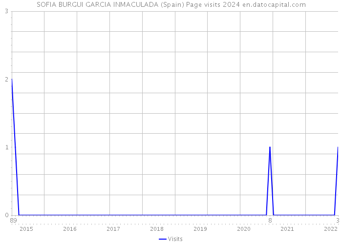 SOFIA BURGUI GARCIA INMACULADA (Spain) Page visits 2024 