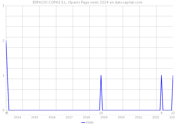 ESPACIO COPAS S.L. (Spain) Page visits 2024 