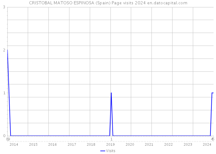 CRISTOBAL MATOSO ESPINOSA (Spain) Page visits 2024 