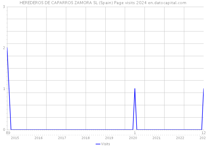 HEREDEROS DE CAPARROS ZAMORA SL (Spain) Page visits 2024 