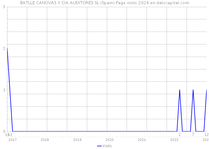 BATLLE CANOVAS Y CIA AUDITORES SL (Spain) Page visits 2024 